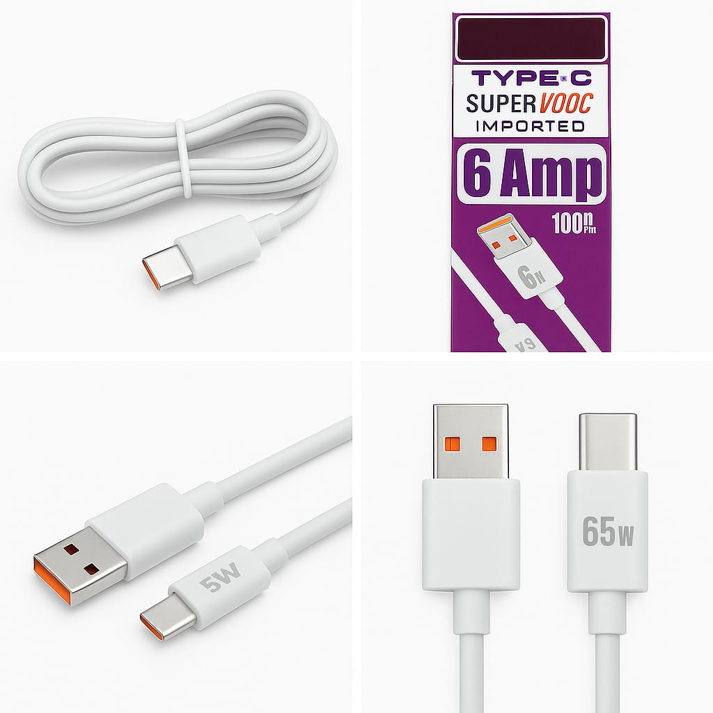 SuperVOOC 6A 65W Type-C Fast Charging Data Cable - Image 2